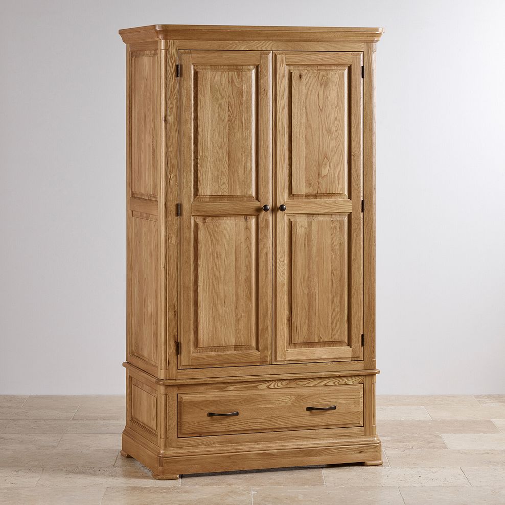 Canterbury Natural Solid Oak Double Wardrobe 2