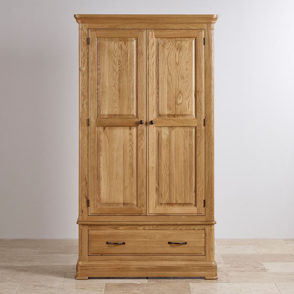 Canterbury Natural Solid Oak Double Wardrobe 3