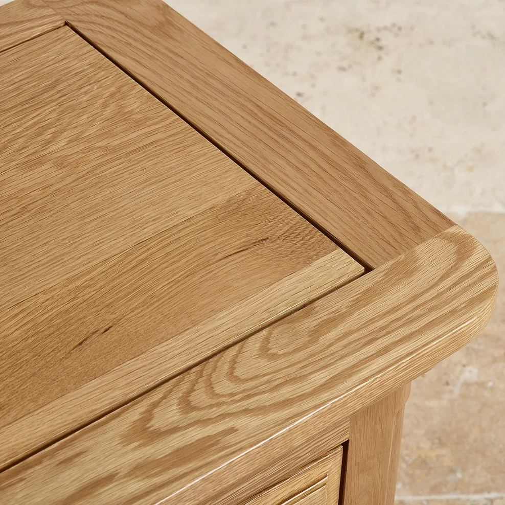 Canterbury Natural Solid Oak Glazed Display Cabinet 7