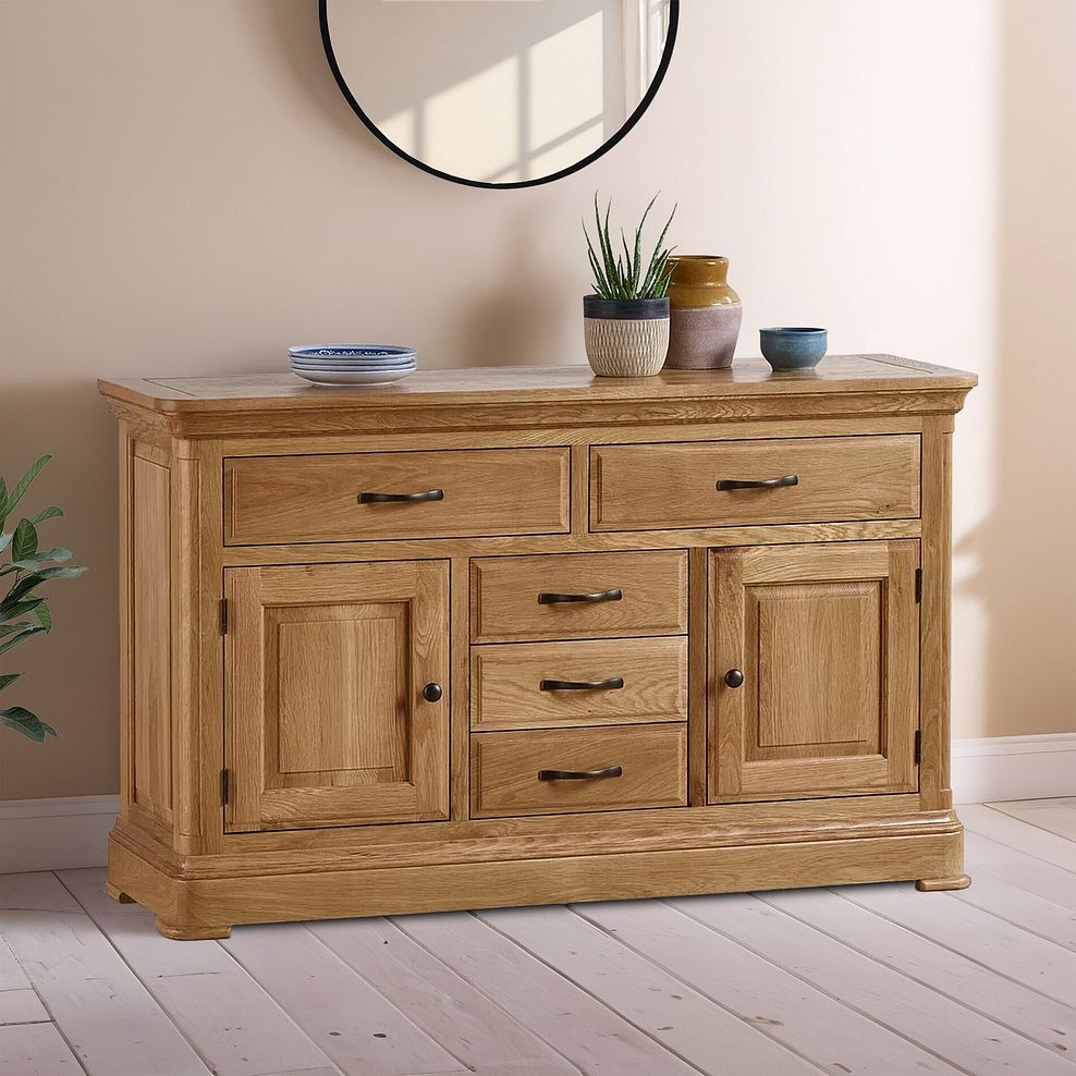 Canterbury Natural Solid Oak Large Sideboard 1