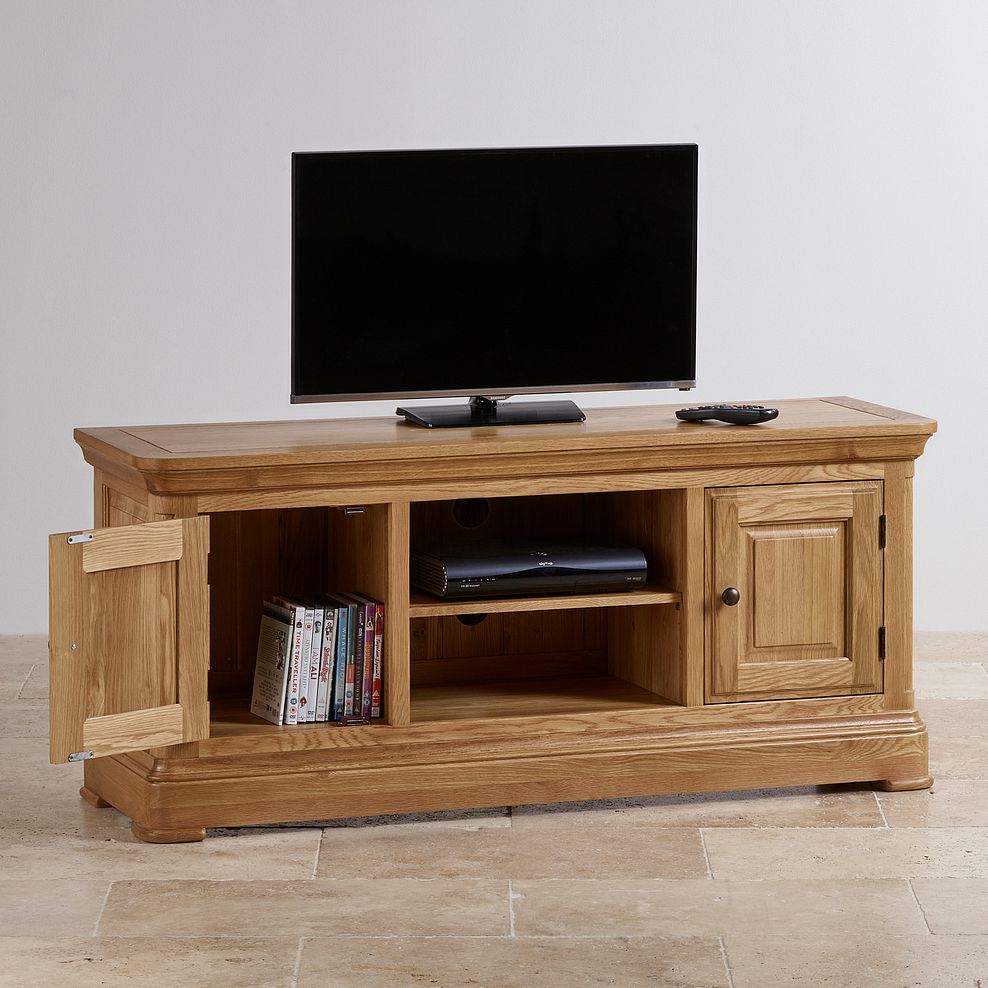 Canterbury Natural Solid Oak Large TV Cabinet 3