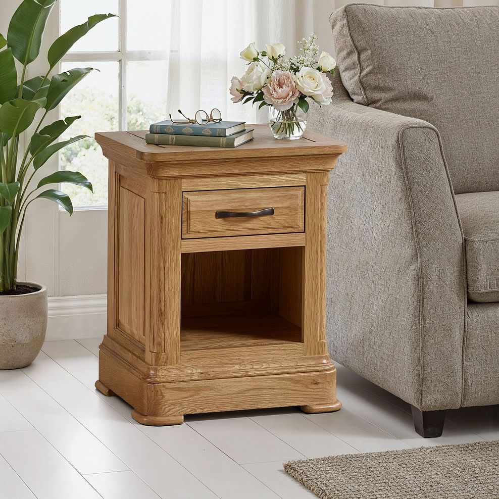 Canterbury Natural Solid Oak Side Table 8