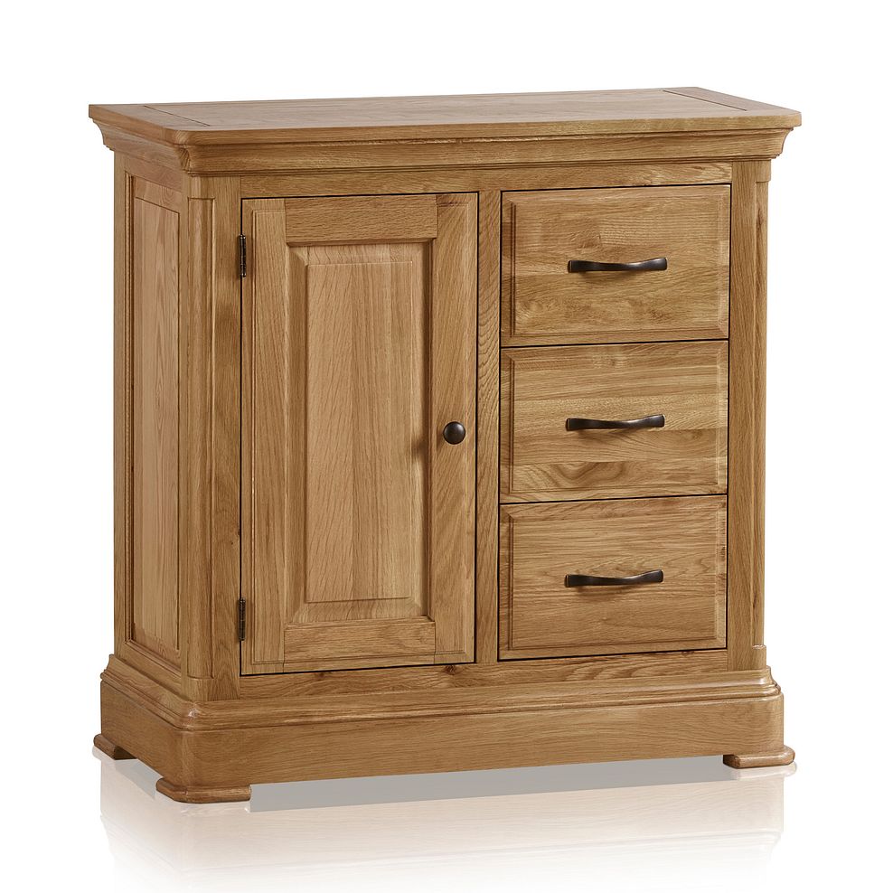 Canterbury Natural Solid Oak Storage Cabinet Thumbnail 1