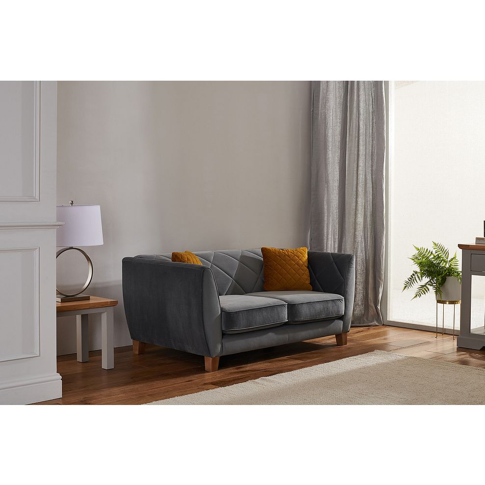 Caravelle 2 Seater Sofa in Anthracite Fabric 1