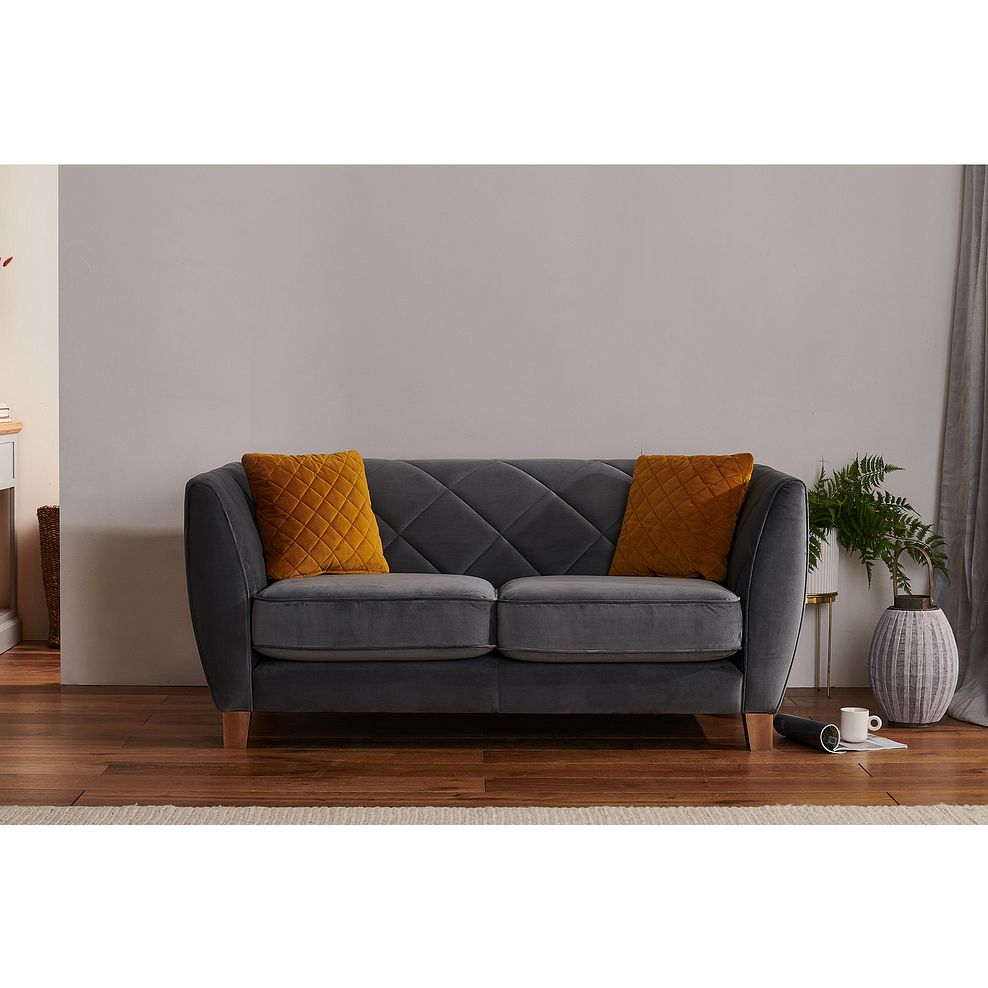 Caravelle 2 Seater Sofa in Anthracite Fabric Thumbnail 2