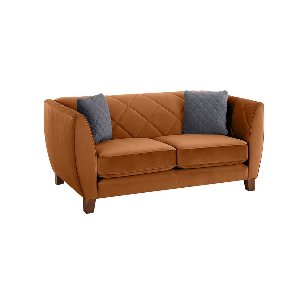 Caravelle 2 Seater Sofa in Mustard Fabric 1