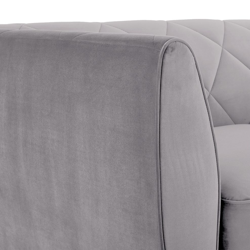 Caravelle 3 Seater Sofa in Silver Fabric 7