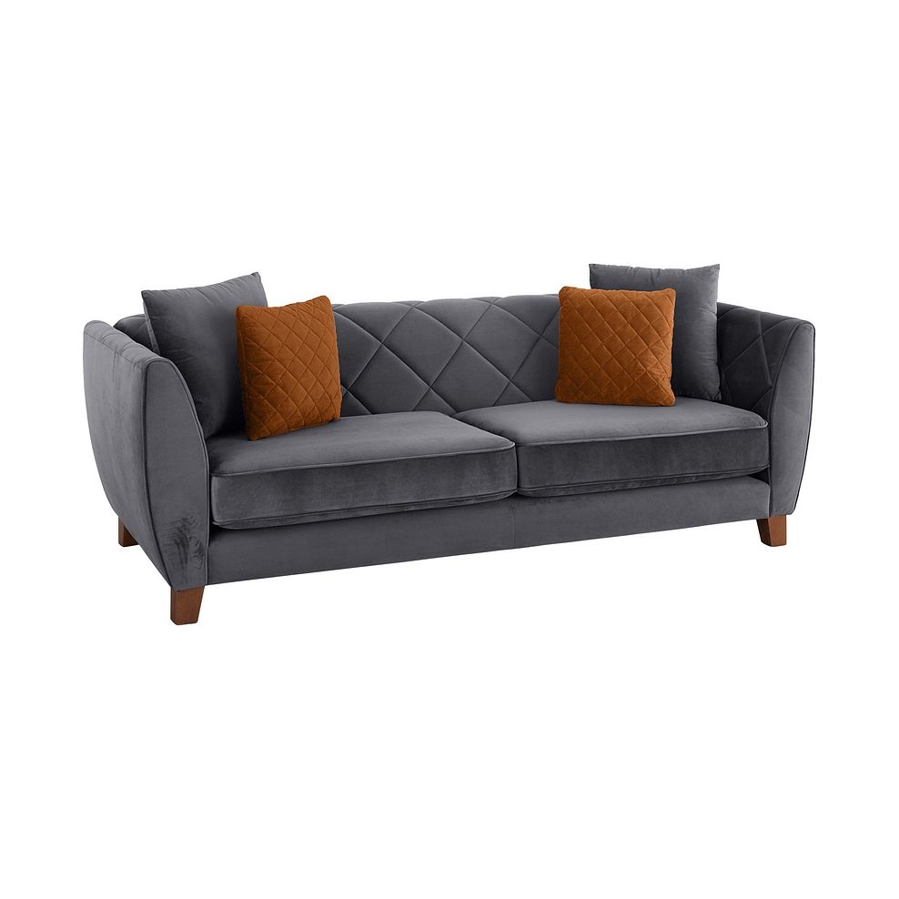 Caravelle 4 Seater Sofa in Anthracite Fabric