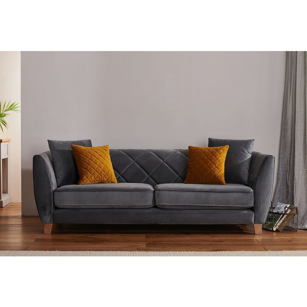 Caravelle 4 Seater Sofa in Anthracite Fabric 2