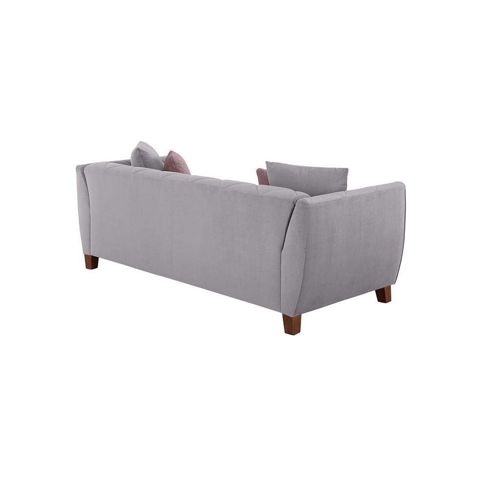 Caravelle 4 Seater Sofa in Silver Fabric Thumbnail 3