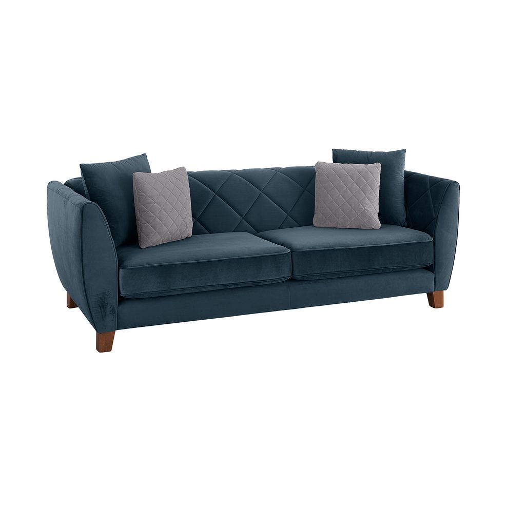 Caravelle 4 Seater Sofa in Azure Fabric 1