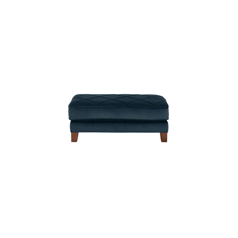 Caravelle Footstool in Azure Fabric Thumbnail 2