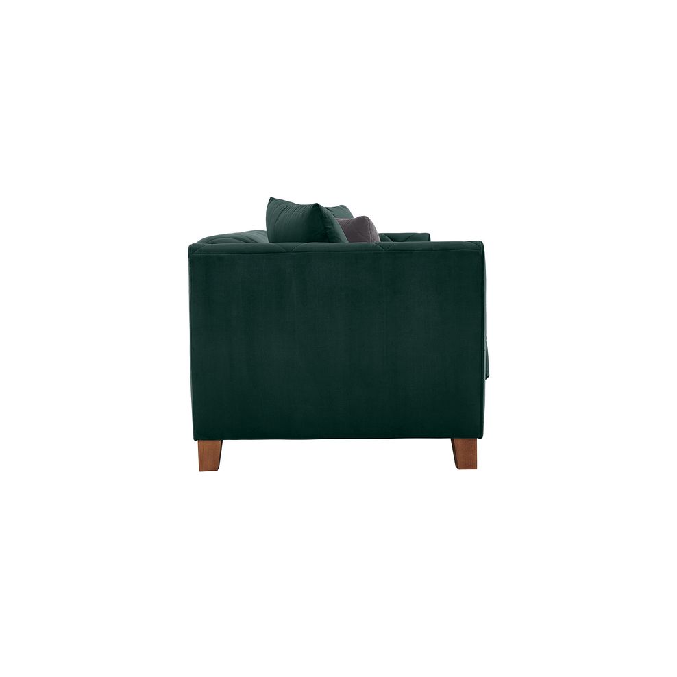Caravelle 4 Seater Sofa in Dark Green Fabric 4