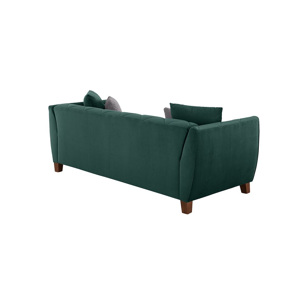 Caravelle 4 Seater Sofa in Dark Green Fabric 3