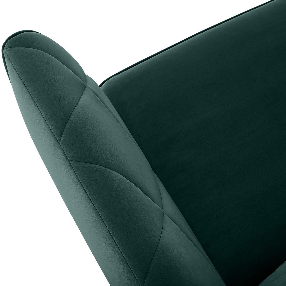 Caravelle 4 Seater Sofa in Dark Green Fabric 6