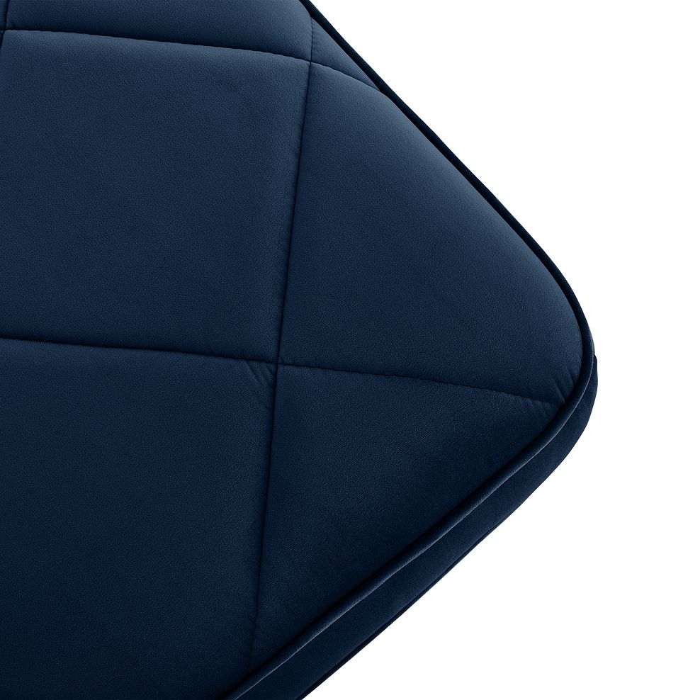 Caravelle Footstool in Blue Fabric 5