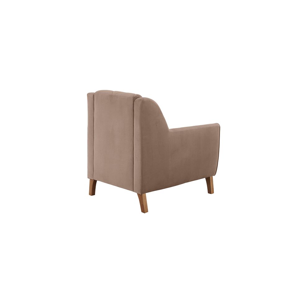 Caravelle Accent Chair in Mocha Fabric 3