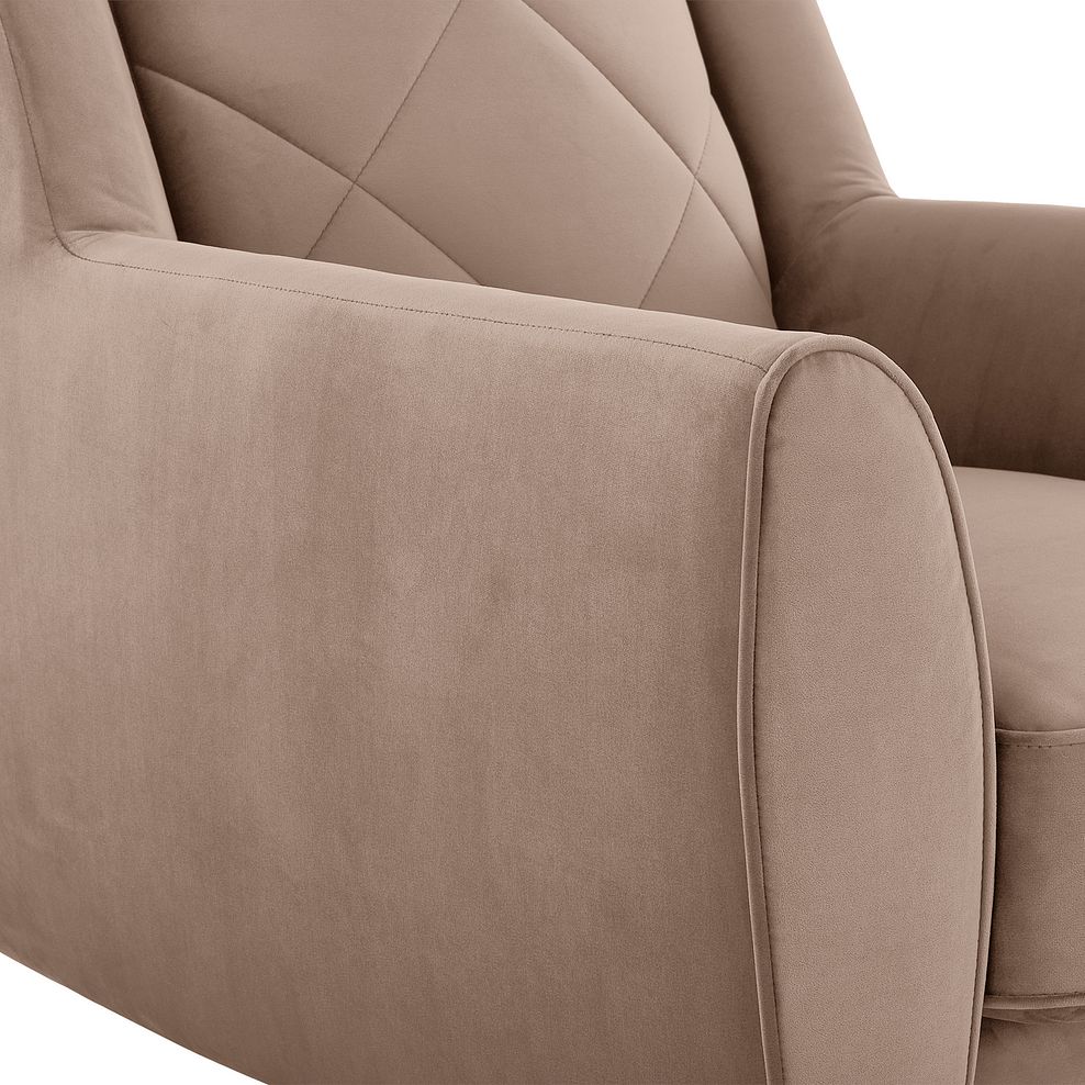 Caravelle Accent Chair in Mocha Fabric 6
