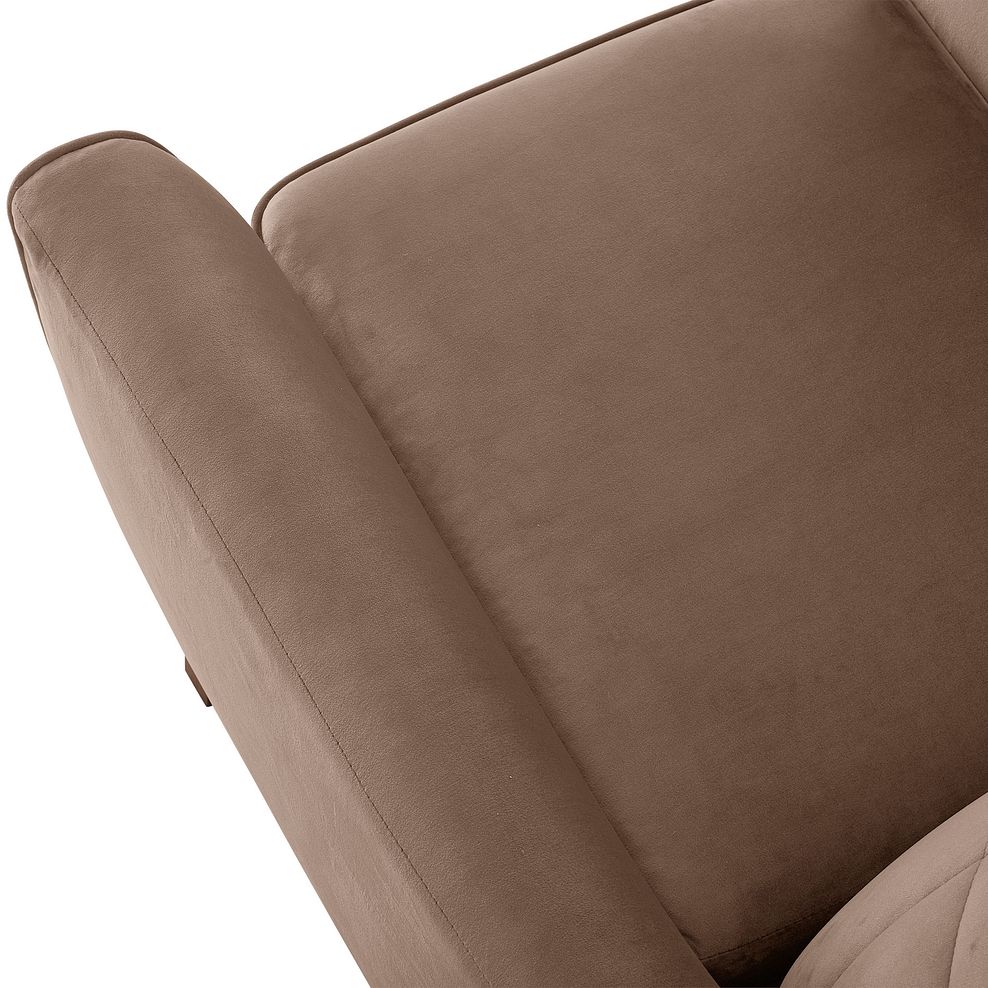 Caravelle Accent Chair in Mocha Fabric 5