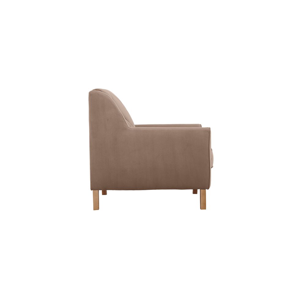 Caravelle Accent Chair in Mocha Fabric 4