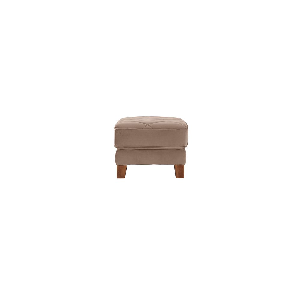 Caravelle Footstool in Mocha Fabric 3