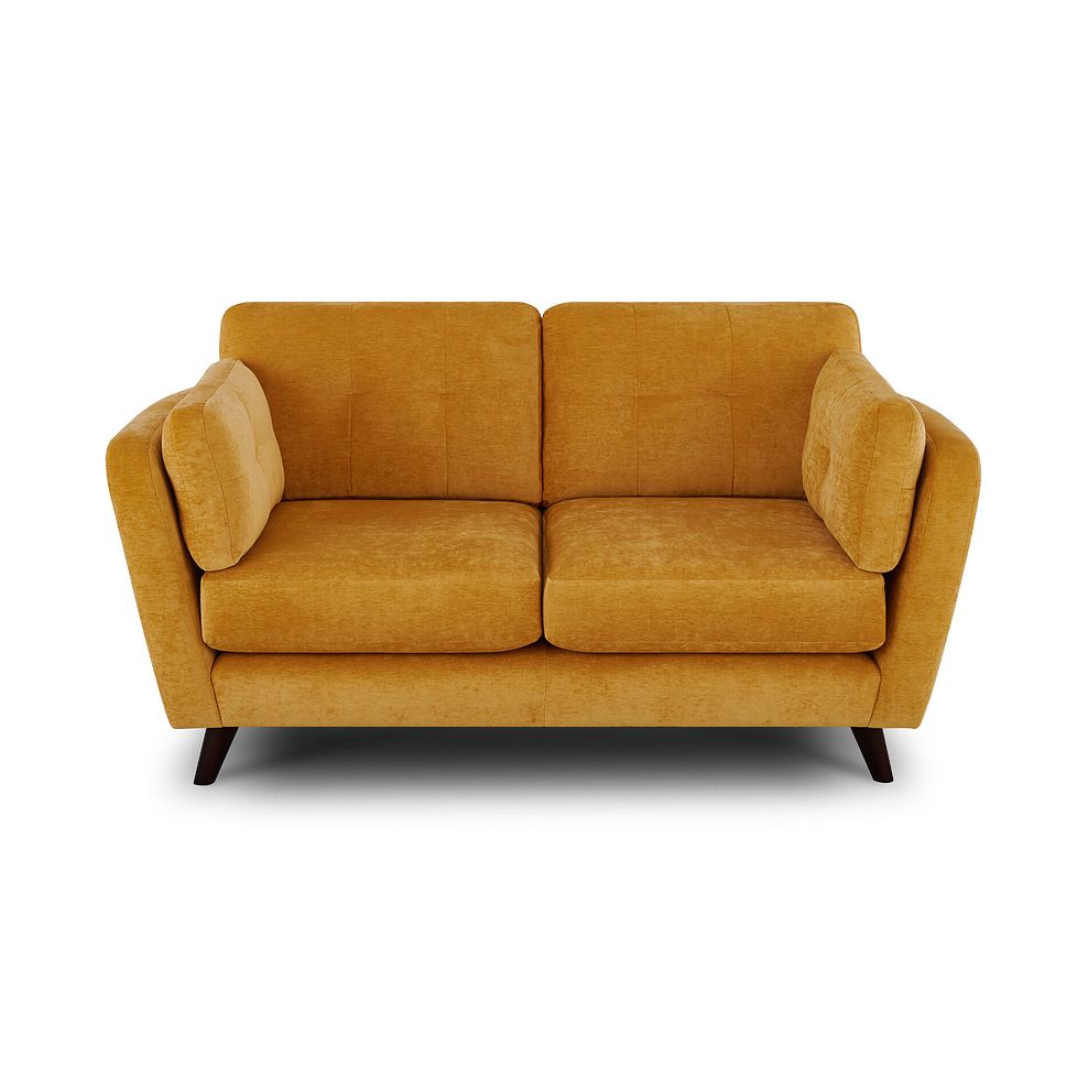 Carlton 2 Seater Sofa in Gold Fabric 4