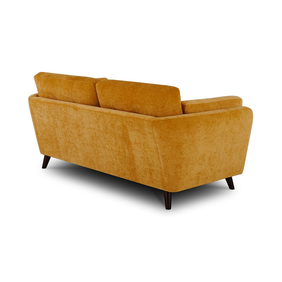 Carlton 3 Seater Sofa in Gold Fabric 5