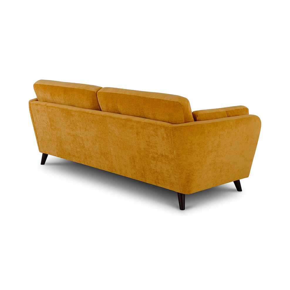 Carlton 4 Seater Sofa in Gold Fabric 5