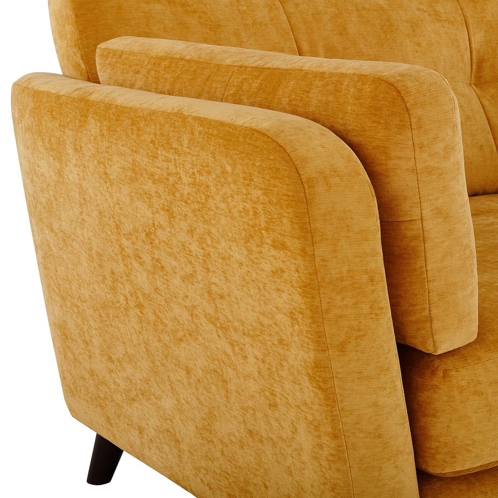 Carlton 4 Seater Sofa in Gold Fabric 9