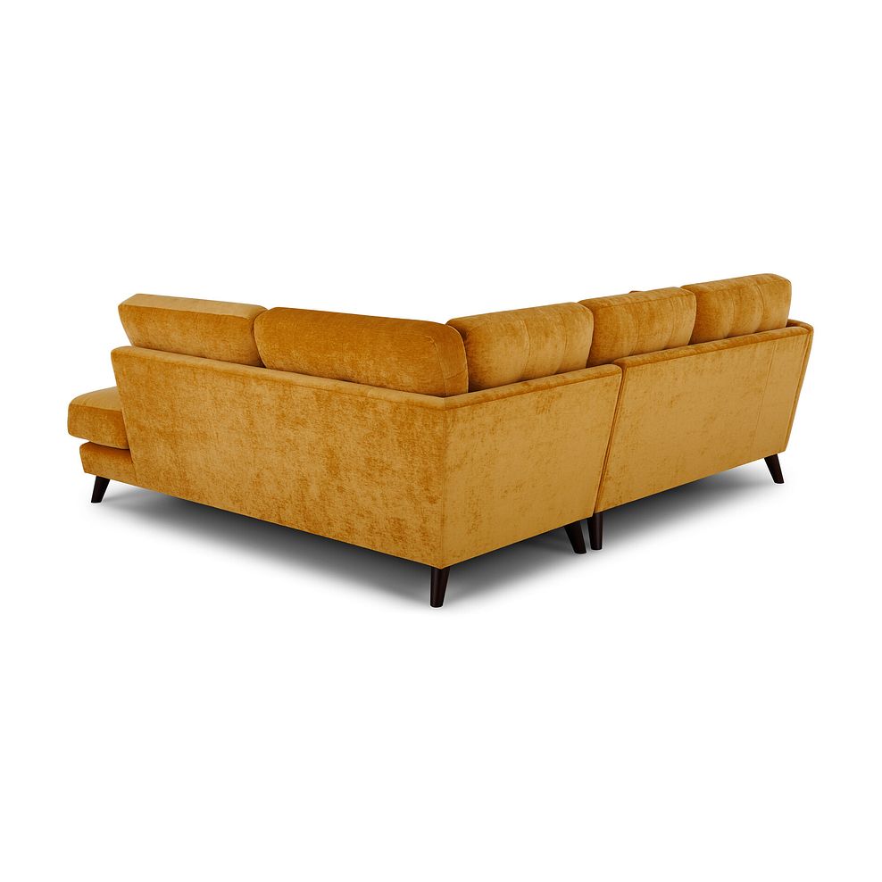Carlton Gold LeftHand Corner Sofa Oak Furnitureland