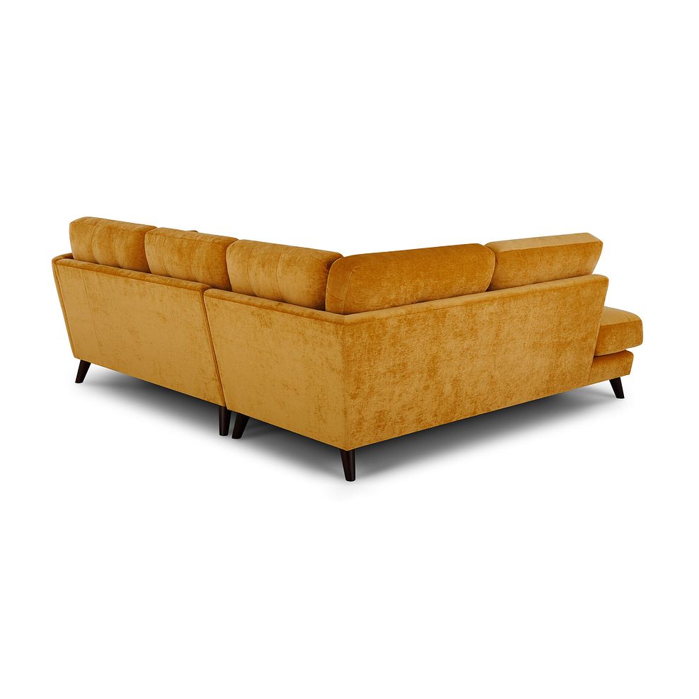 Carlton Gold RightHand Corner Sofa Oak Furnitureland