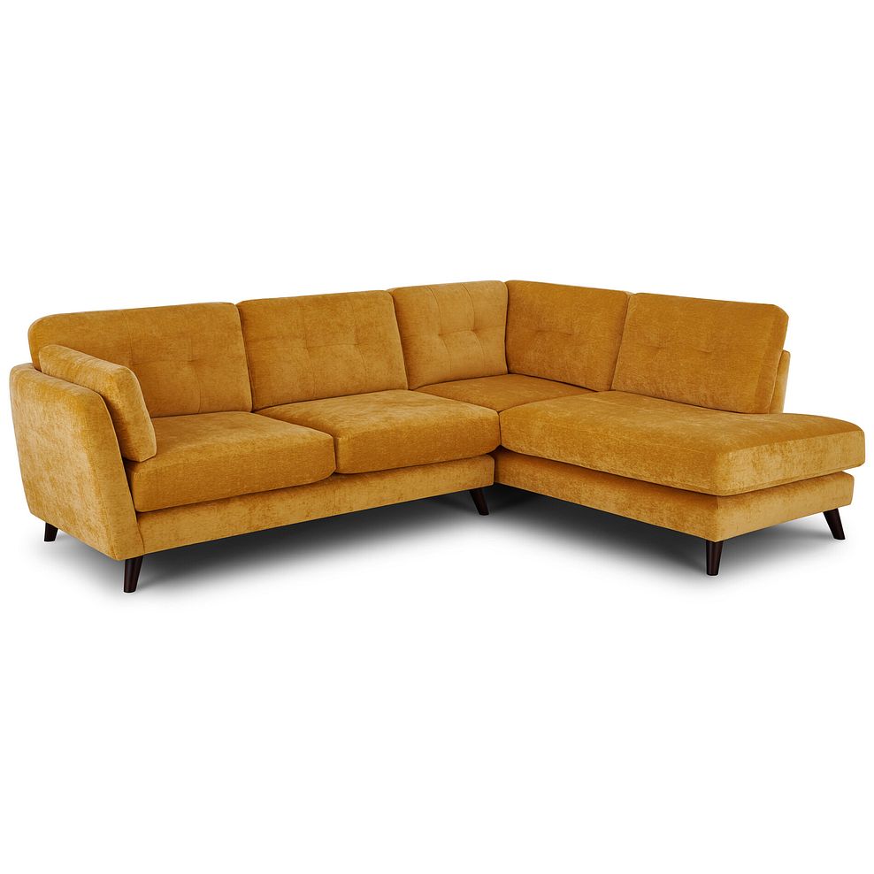 Carlton Large Left Hand Corner Sofa in Gold Fabric 3