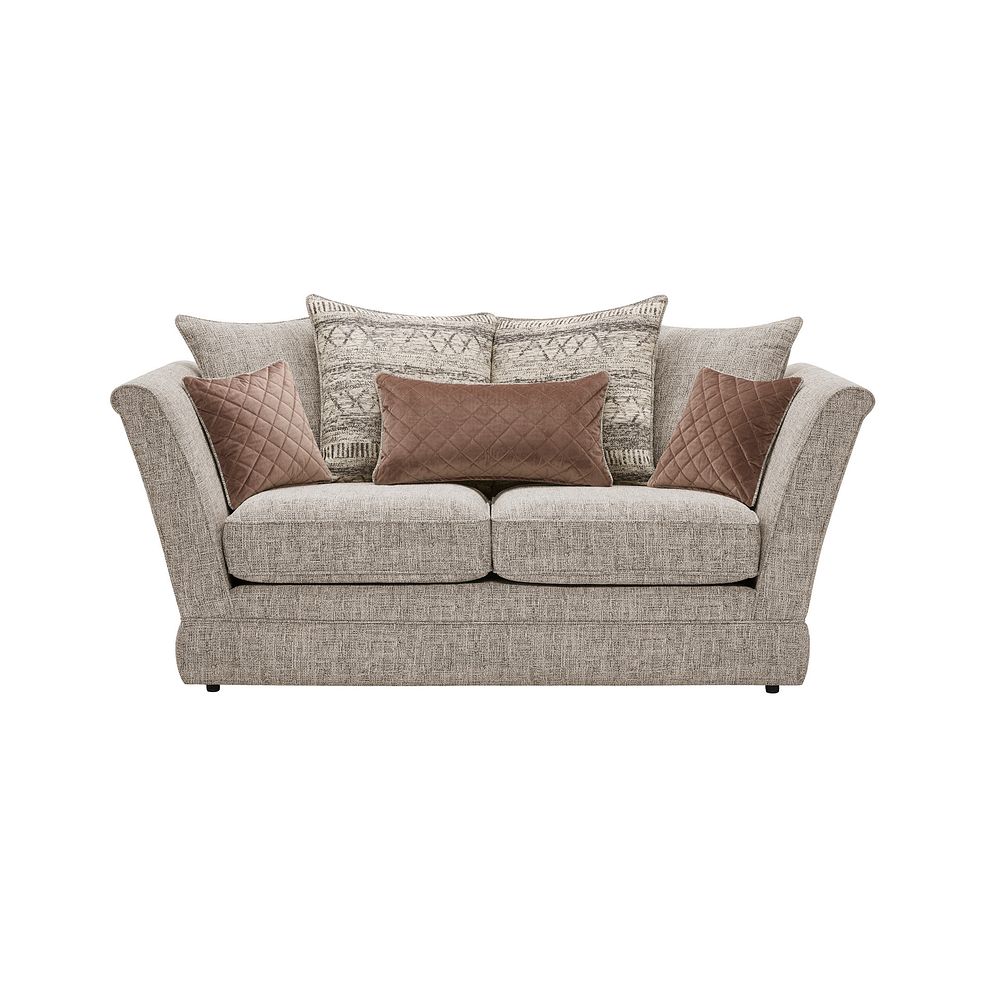 Carrington 2 Seater Pillow Back Sofa in Breathless Fabric - Biscuit Thumbnail 2
