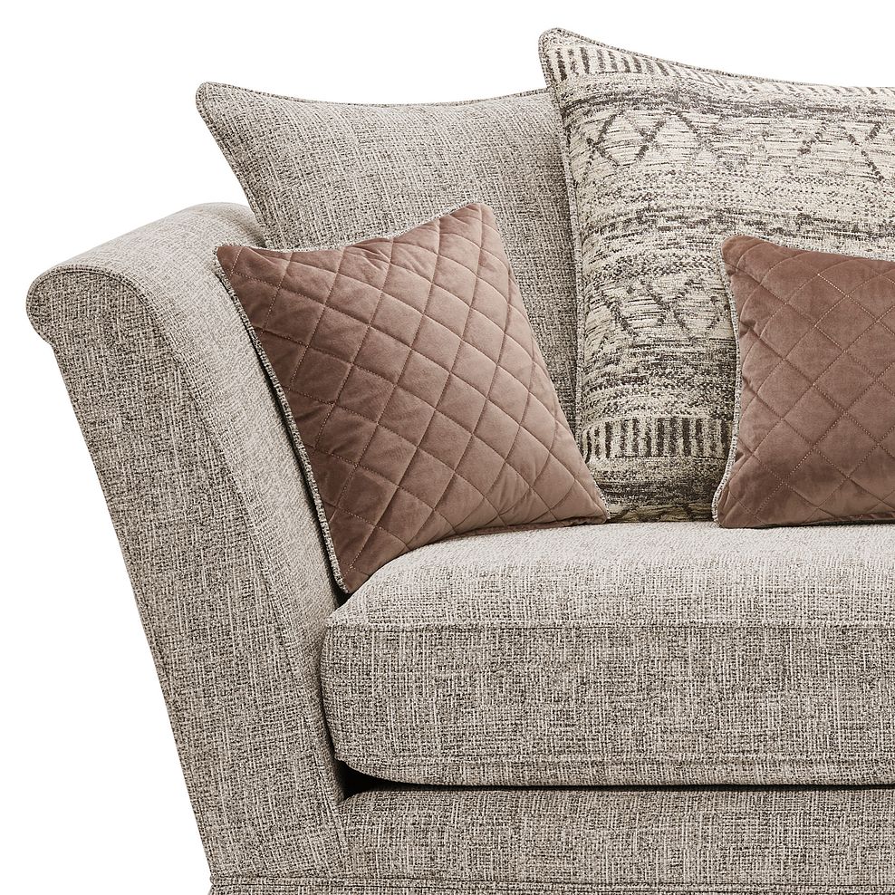 Carrington 2 Seater Pillow Back Sofa in Breathless Fabric - Biscuit 5