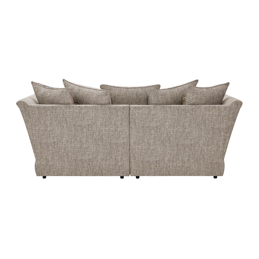 Carrington 3 Seater Pillow Back Sofa in Breathless Fabric - Biscuit Thumbnail 4