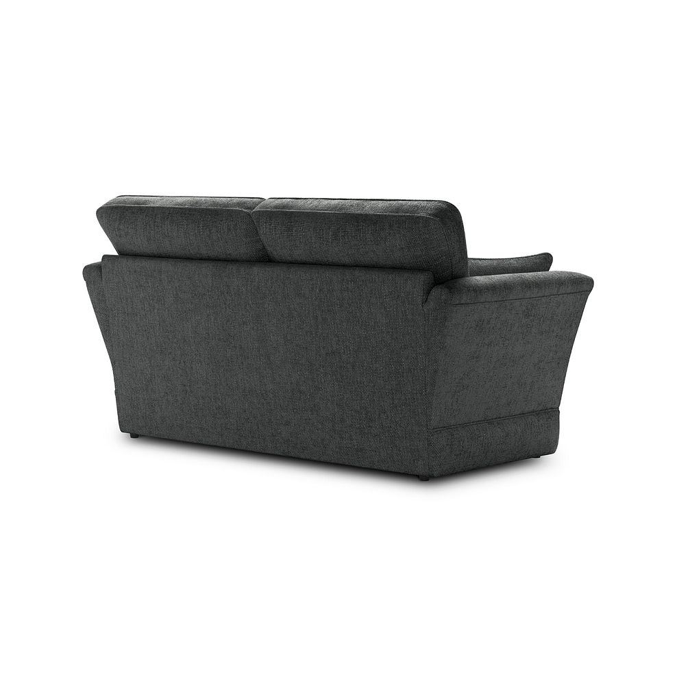 Carrington 2 Seater High Back Sofa in Ava Collection Charcoal Fabric 3