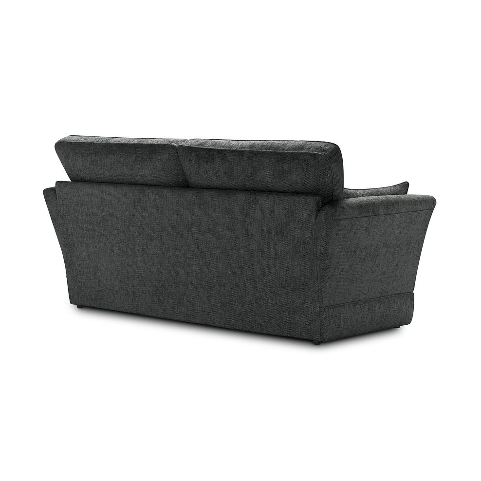Carrington 3 Seater High Back Sofa in Ava Collection Charcoal Fabric 3