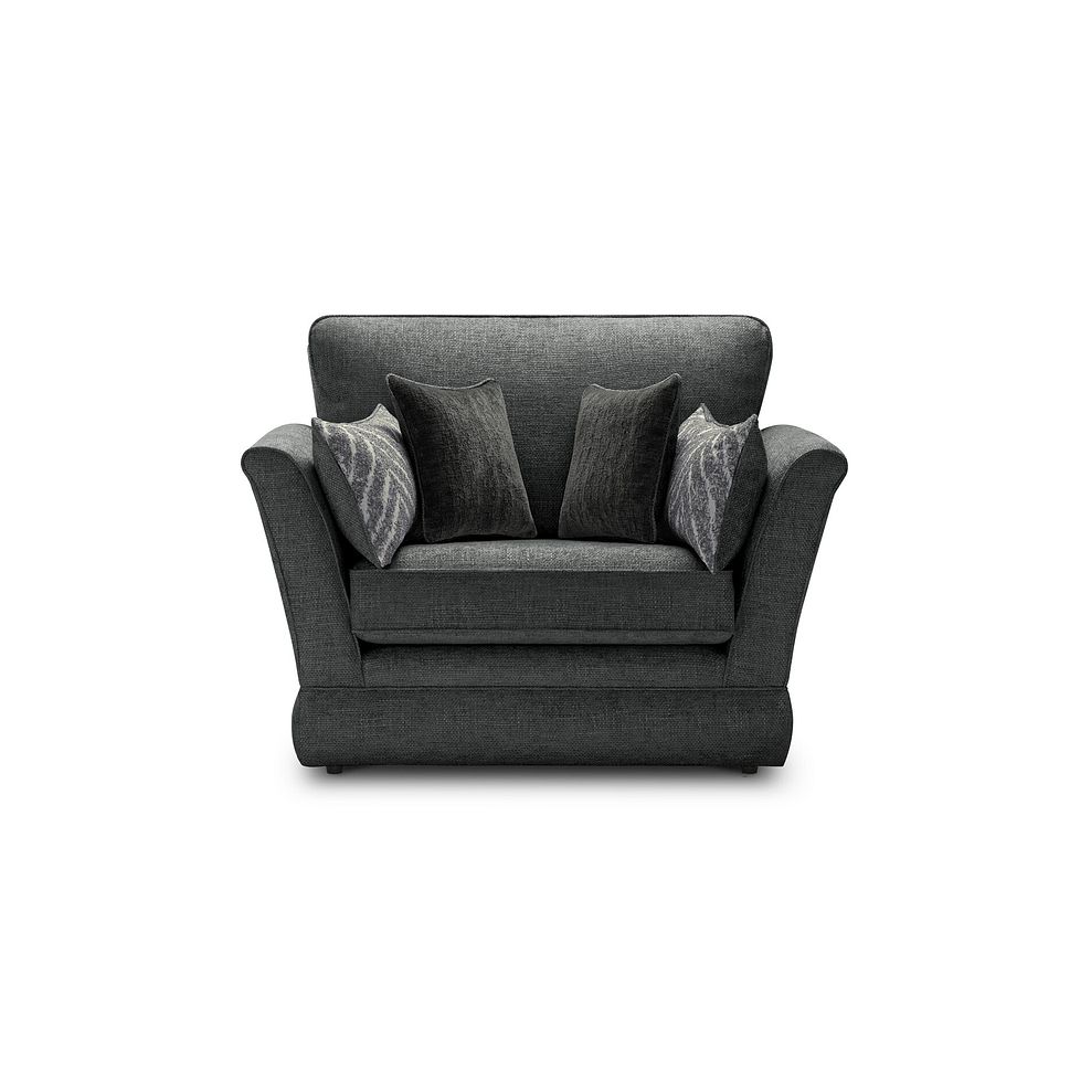 Carrington Loveseat in Ava Collection Charcoal Fabric 2