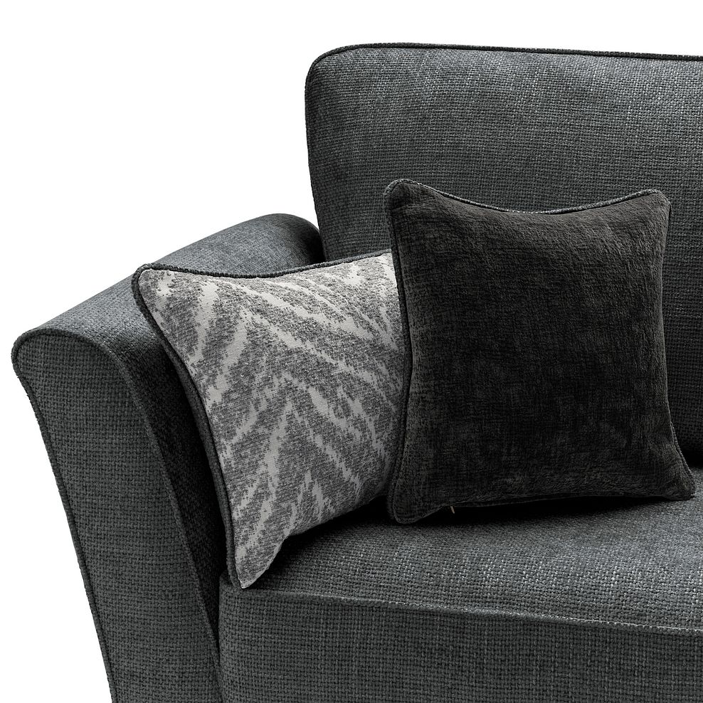 Carrington Loveseat in Ava Collection Charcoal Fabric 7