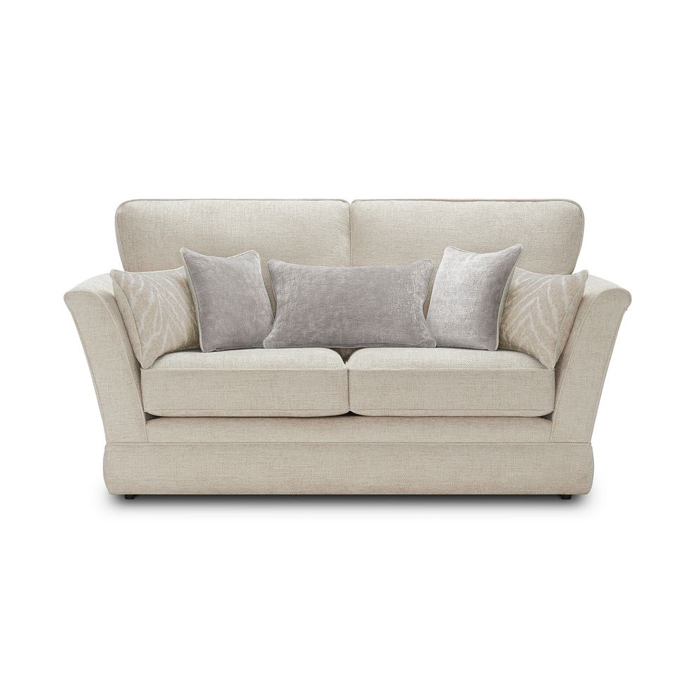 Carrington 2 Seater High Back Sofa in Ava Collection Natural with Stone Scatters Thumbnail 2