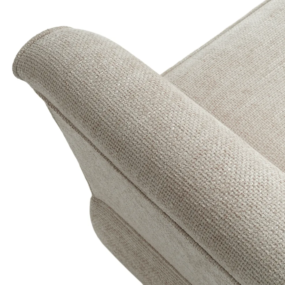Carrington 4 Seater Pillow Back Sofa in Ava Collection Natural Fabric 8