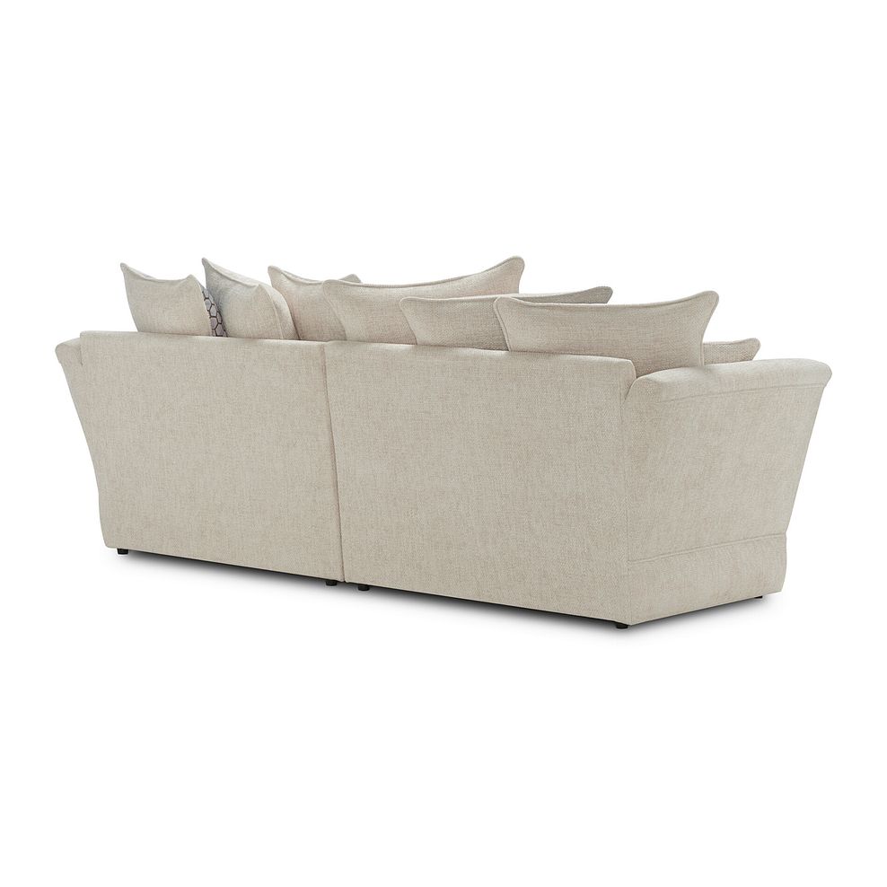 Carrington 4 Seater Pillow Back Sofa in Ava Collection Natural with Stone Scatters 3