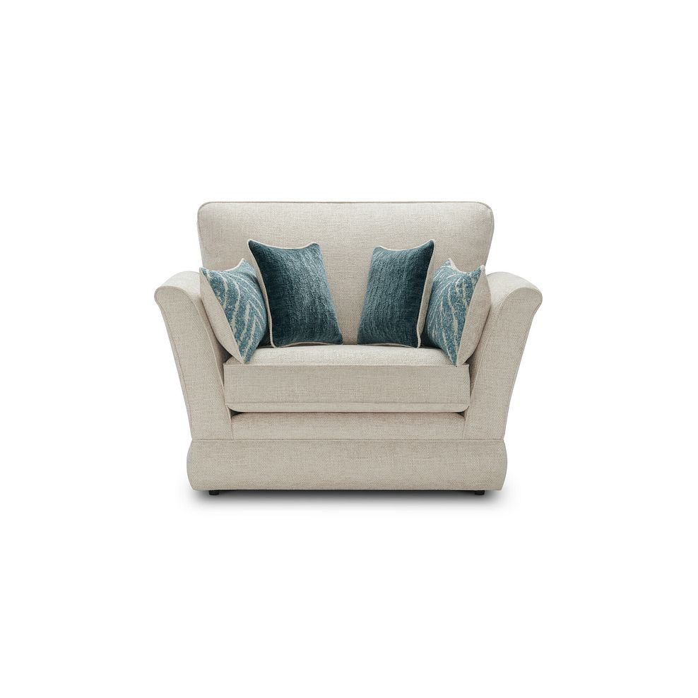Carrington Loveseat in Ava Collection Natural Fabric 4