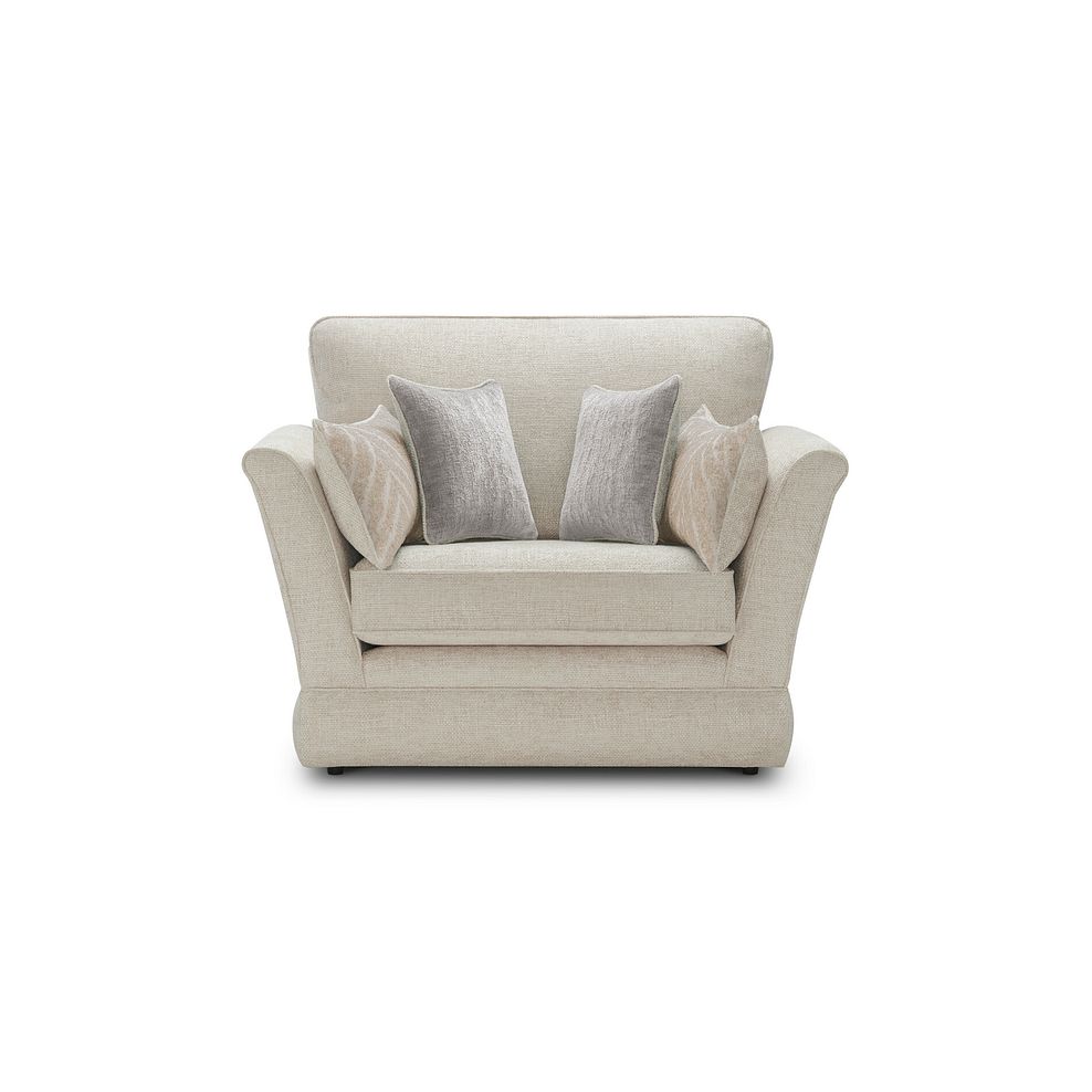 Carrington Loveseat in Ava Collection Natural with Stone Scatters 2