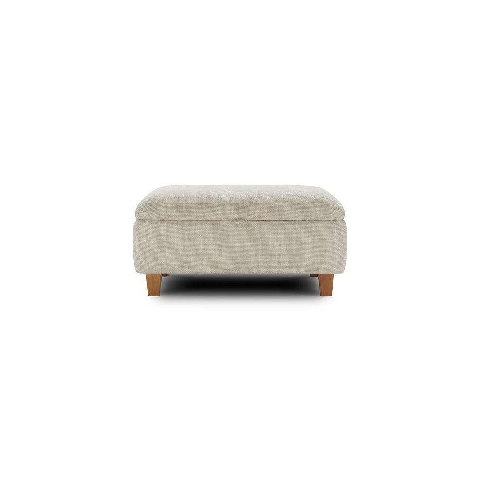 Carrington Storage Footstool in Ava Collection Natural Fabric Thumbnail 4