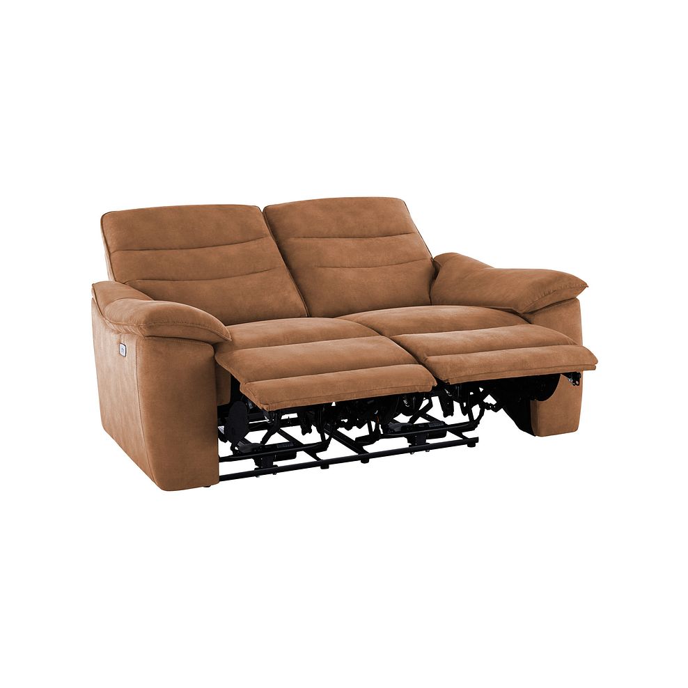 Carter 2 Seater Electric Recliner Sofa in Ranch Brown Fabric Thumbnail 5