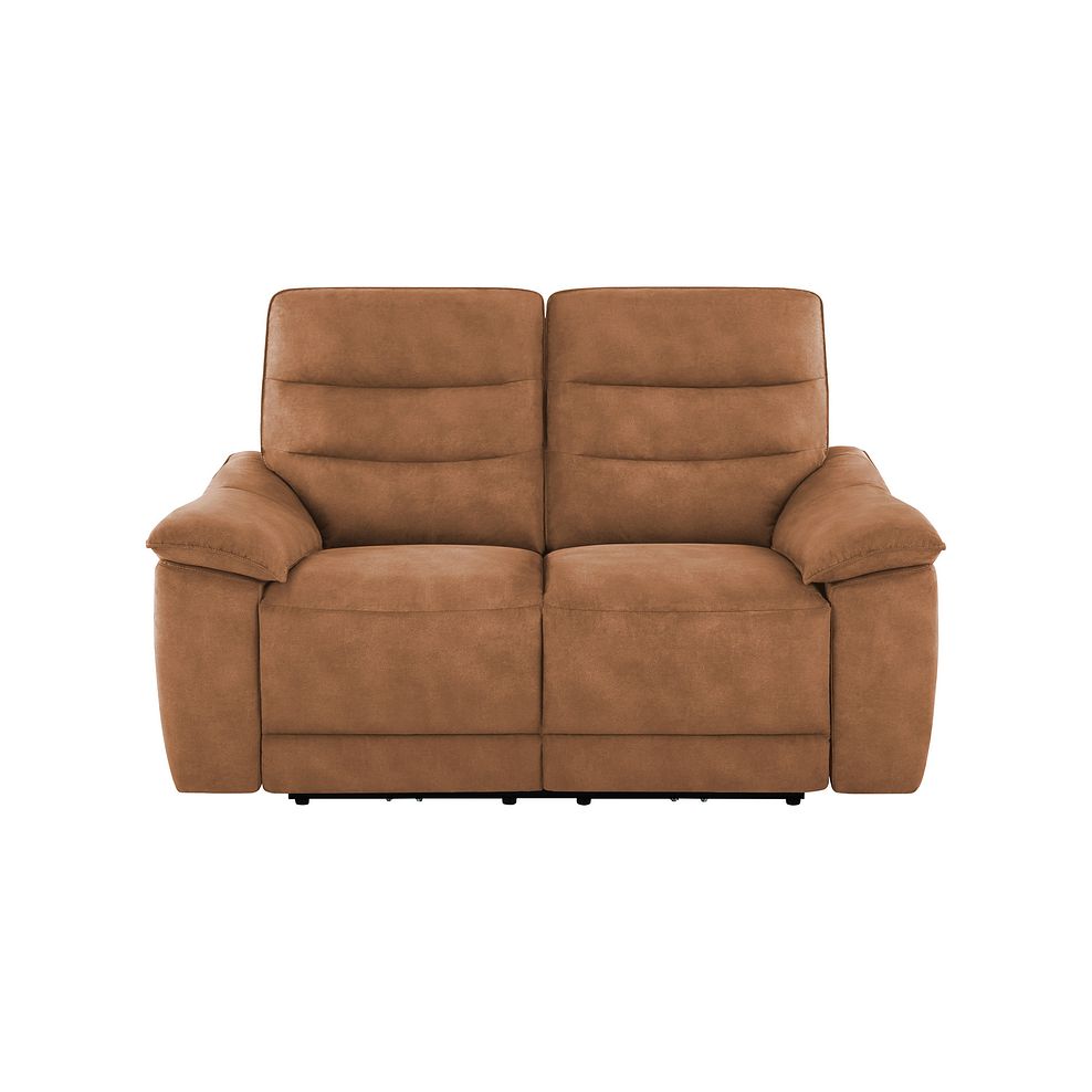 Carter 2 Seater Electric Recliner Sofa in Ranch Brown Fabric Thumbnail 2