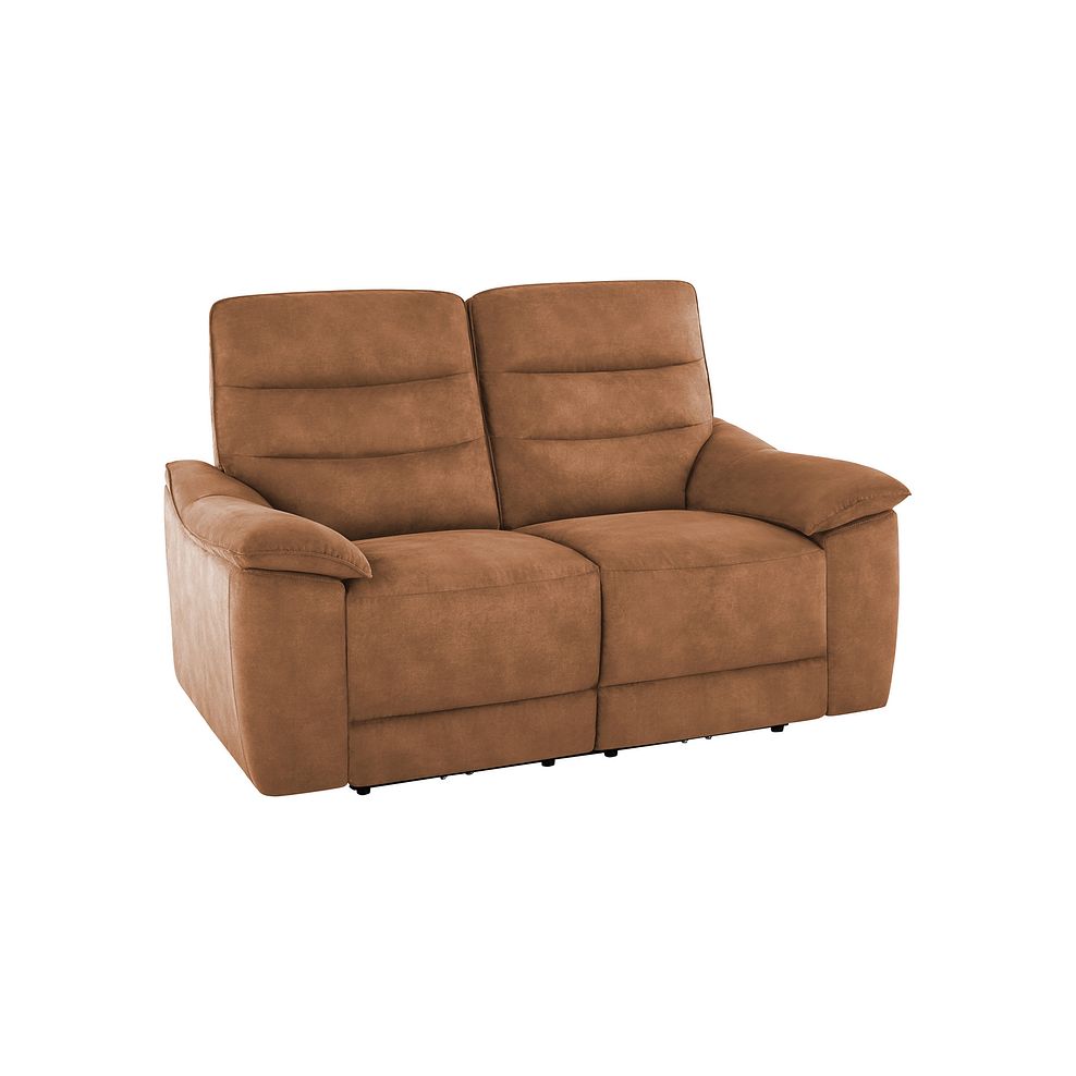 Carter 2 Seater Sofa in Ranch Brown Fabric Thumbnail 1