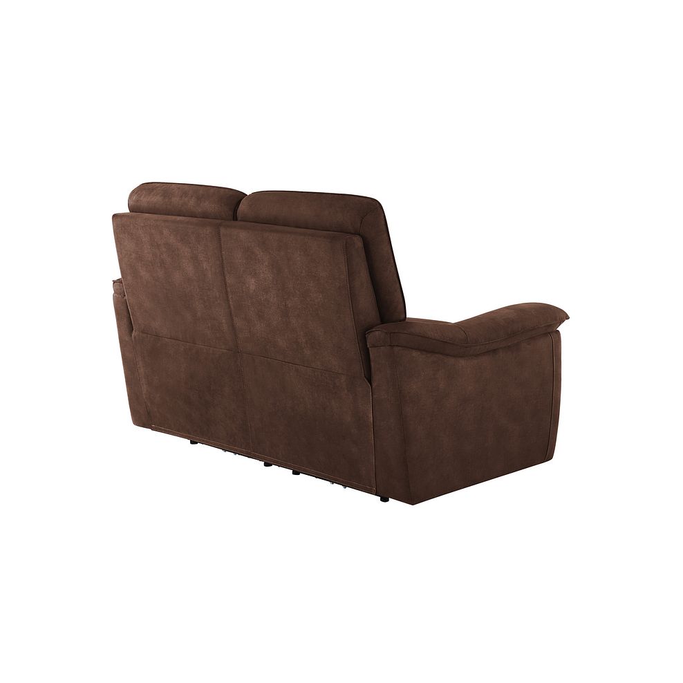 Carter 2 Seater Sofa in Ranch Dark Brown Fabric 3