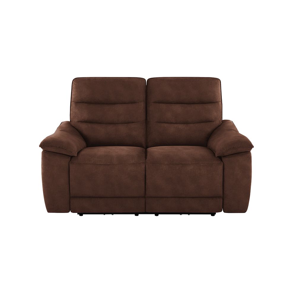 Carter 2 Seater Sofa in Ranch Dark Brown Fabric 2